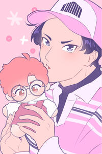 flat color - bust up